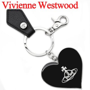 ヴィヴィアンウエストウッド キーホルダー キーリング Vivienne Westwood メンズ レディース ブラック VW4281 (82030131W-OM0014-N403) 【ラッピング無料 誕生日 お祝い プレゼント ギフト 贈り物】