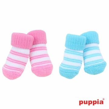 犬用靴下 PUPPIA ドッグソックス ドルチェ 滑り止めゴム付き ( 小型犬 中型犬サイズ ) 犬服 犬の服 DOLCE