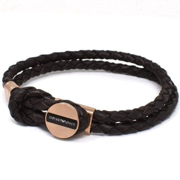 エンポリオアルマーニ ブレスレット EMPORIO ARMANI EGS2177221 BRACELET アクセサリー メンズ レディース ダークブラウン