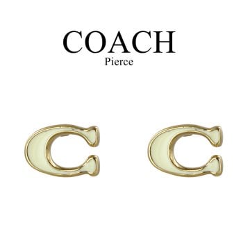 コーチ ピアス レディース Cロゴ ゴールド スタッドピアス 両耳 小ぶり かわいい 上品 おしゃれ シンプル アクセサリー COACH 女性 彼女 プレゼント ギフト 成人 卒業 入学