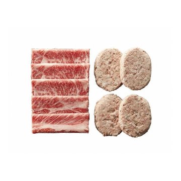 お歳暮 熊本 あか牛すき焼き用&あか牛ハンバーグセット グルメ 人気 おすすめ ギフト 贈答 取り寄せ お取り寄せグルメ お取り寄せ 熨斗 のし 贈り物(代引不可)【送料無料】