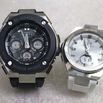 恋人たちのGショック ペアウオッチ 大人のG-SHOCK BABY-G  カシオ 2本セット    アナデジ GST-W300-1AJF MSG-W200-7AJF  ラッピング無料 クリスマス プレゼント 誕生日 御祝い還暦 銀婚式 結婚記念日 婚約