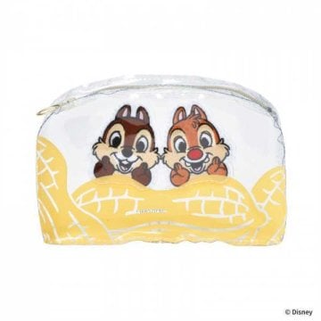 チップ＆デール ポーチ クリア 透明 自立式 キャラクター グッズ 雑貨 ディズニー 小物入れ 化粧ポーチ メイクポーチ 文房具入れ ペンケース トラベルポーチ 整理 収納 おしゃれ かわいい 大人向け プレゼント セトクラフト