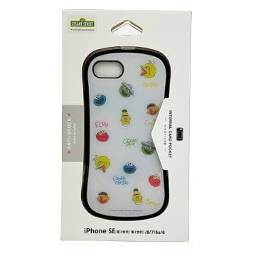 セサミストリート みんな ハイブリッドガラスケース iPhoneケース スマホ用品
