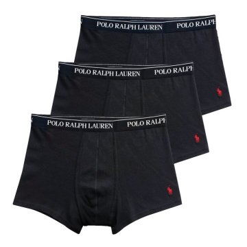 ポロラルフローレン：CLASSIC FIT COTTON ボクサーパンツ 3PK (ポロブラック)[ボクサーパンツ/ 男性下着/ メンズインナー/人気ブランド/おすすめギフト/誕生日プレゼント/メンズファッション]