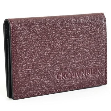カルバンクライン 名刺入れ カードケース ボルドー CK CALVIN KLEIN 803633 メンズ 紳士 ギフト 定番 彼氏 彼女 プレゼント