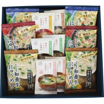 中元 2024 養命酒製造 和養生にゅうめんと四季をいただくお味噌汁計１２食セット WS‐30A 香典返し 御供 粗供養 詰め合わせ ギフト プレゼント 割引 景品 品物 新築祝い 結婚内祝い 出産内祝い ご挨拶 引っ越し 引越し 内祝い 写真入り メッセージカード のし