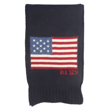 ラルフローレン Ralph Lauren ポロラルフローレン Polo Ralph Lauren マフラー PC0635 433 THE STARS AND STRIPES 星条旗 ウール マフラー メンズ レディース ネイビー