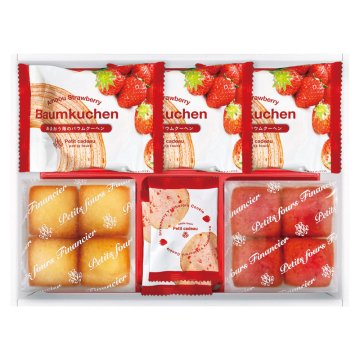 あまおう苺バウムクーヘン&プチフィナンシェ ギフトボックス  ／各種洋菓子セット 洋菓子 スイーツ・お菓子 食品 お中元 御中元 ギフト 暑中 残暑 お盆 初盆 新盆 お供 御供 ギフト 2026 送料無料 ギフト プレゼント プチギフト 内祝い 快気祝い 出産祝い 結婚祝い 引出物 新築祝い お返し