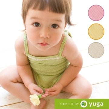 ☆オーガニックコットンのベビー服☆『yuga』のベビーキャミソール・天然染め【出産祝い】/日本製/yuga 
