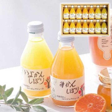 伊藤農園 100％ピュアジュース 詰合せ 14本入 みかん きよみ はっさく 飲み比べセット 無添加 ストレート 果汁100％ 国産 柑橘ジュース ギフト プレゼント 内祝い お歳暮 お中元