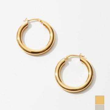 ジルサンダー JIL SANDER J11VG0001 J12002 ピアス レディース アクセサリー フープピアス イヤリング シルバー925 silver925 ジュエリー カジュアル ギフト プレゼント ロゴ お祝い 記念 かわいい イアリング CLASSIC EARRINGS シルバー ゴールド