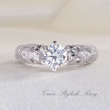 リング グレース スタイリッシュ リング 金属アレルギー 対応 アクセサリー 母の日 誕生日 プレゼント 女性 彼女 結婚記念日 妻 おすすめ 人気 プリザーブドフラワー ジュエリーボックス ラッピング付き ギフト 