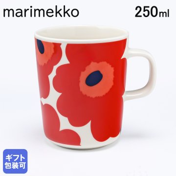 マリメッコ Marimekko マグカップ マグ コップ コップ 250ml 食器 UNIKKO ウニッコ ホワイト×レッド 63431 001 北欧食器 洋食器【スペシャルラッピング660円(別売り)】 誕生日 結婚祝い 結婚式 バレンタイン 高級 父の日 母の日 成人祝い ホワイトデー