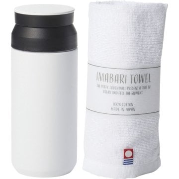 お中元 お返し 内祝い ギフトマグボトル・水筒 AMl1 HOME ボトル340ml＆今治タオルSB-1738  新築 お礼 引越し 志 仏事 送料無料
