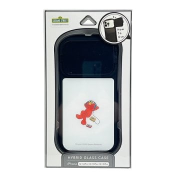 セサミストリート エルモ ハイブリッドガラスケース iPhoneケース スマホ用品