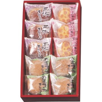 河内駿河屋 銘菓撰 [26-0529-070] MK-10 栗まんじゅう 桃山 カステラまんじゅう まんじゅう 和菓子 お菓子 詰め合わせ ギフト 手土産