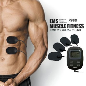 EMS フィットネスマシン 腹筋 パッド ボディーフィットネス マッスルフィットネス EMSマシン お腹 二の腕 肩 ふともも ふくらはぎ ダイエット マッサージ エクササイズ シェイプアップ 【送料無料】【有料ギフトラッピング対象品】