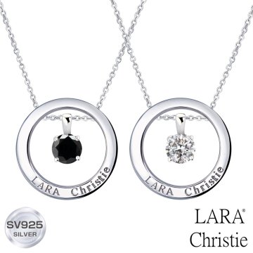 ララクリスティー ペアネックレス カップル お揃い シルバー レディース/メンズ ヴォヤージュ ネックレス ペア PAIR Label p3894-p ペア カップル LARA Christie