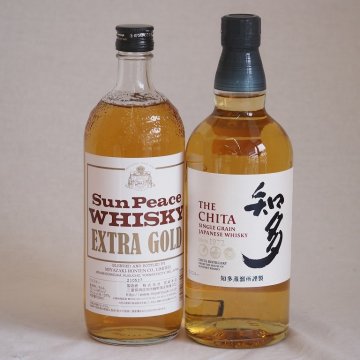 ジャパニーズウイスキー飲み比べ2本セット(サンピース エクストラ ゴールド 37度 知多 43度) 720ml×1本 700ml×1本