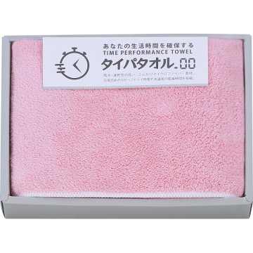 ノーブランド 生活時間を確保するタイパタオル スリムバスタオル ピンク [26-0097-030] TIP2515PI ヘアドライタオル ｜ ポリエステル85% 34×120cm ｜ 日常使い ヘアドライ | 中国製 速乾 マイクロファイバー ｜