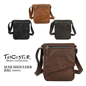 正規品 メンズ レディース TRICKSTER トリックスター Brave Collection(ブレイブコレクション) SIMON(シモン) スリム ショルダーバッグ tr119 acro48 旅行 ギフト