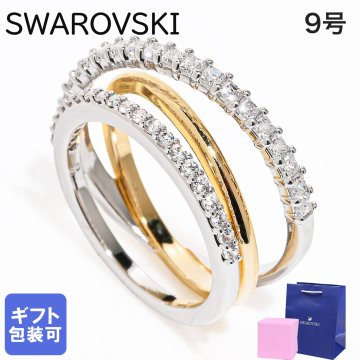 スワロフスキー SWAROVSKI リング 指輪 9号 Hyperbola クリア ゴールド 5689731(5714162) ジュエリー 母の日【スペシャルラッピング660円(別売り)】 即日発送 アクセサリー 彼女 バレンタイン