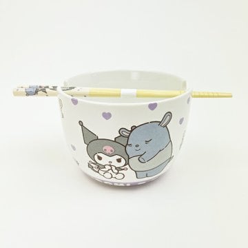 サンリオ クロミ 陶器製ボウル箸セット いつもいっしょのお友だちシリーズ Sanrio