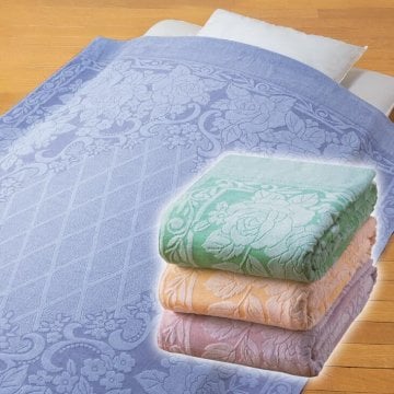 今治タオル タオルケット フラワースター シングル ブランケット 高品質 ジャカード パイル 綿100％ 花柄 今治産 日本製　送料無料