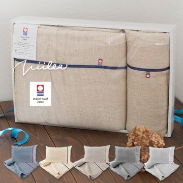 (ギフト) ガーゼケット＋枕カバー ギフトセット 今治 シングル ビレア 5重ガーゼ タオルケット 送料無料 ※紙袋付き ギフトボックス入り 敬老の日 ピローカバー 日本製 今治タオル 母の日 父の日 新生活 肌掛け布団 夏掛け布団 薄掛け布団 夏用ブランケット 洗える お中元 