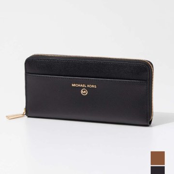 マイケルコース MICHAEL KORS 34H1GT9E8L 長財布 POCKET ZA CONTNTL レディース 財布 レザー ロングウォレット ロゴ ラウンドファスナー プレゼント おしゃれ ギフト お祝い 記念 ラゲージ ブラック