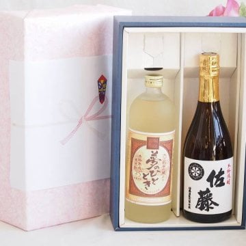 プレミアム焼酎 夢のひとときギフトボックス 熟成麦焼酎 夢のひととき25°(大分県)720ml芋焼酎佐藤25°(鹿児島県)720ml