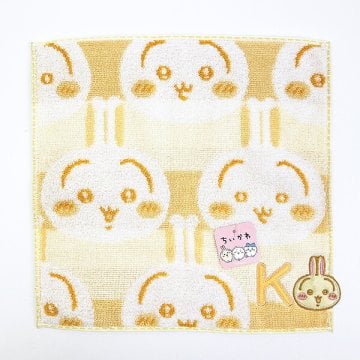 ちいかわ うさぎ イニシャル タオルハンカチ(K)
