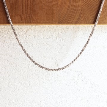 【毎日使えるチェーン】 ステンレス ネックレス チェーン 金属アレルギー対応 チェーン シルバー 3mm ブレード 50cm 選べるケース付 安い 高品質 ネックレスチェーン 就職祝い 成人祝い 実用ギフト ジーラブ