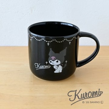 マグカップ  ( クロミ )  SAN181-11 クロミちゃん  Kuromi サンリオ 大人可愛い 美濃焼 おしゃれ プレゼント 大きめ 陶器 かわいい キャラクター 可愛い 日本 ラッピング 日本製  丸い 350ml ギフト  グッズ  女性  電子レンジ お祝い 誕生日