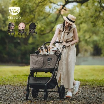 FikaGO TOGGLE フィカゴー トグル[ペットカート 折りたたみ 犬 ペット キャリーカート ペットキャリーカート ペットキャリー キャリー カート コム ペット用キャリー 小型犬 中型犬 多頭飼い お出かけ 老犬 介護]