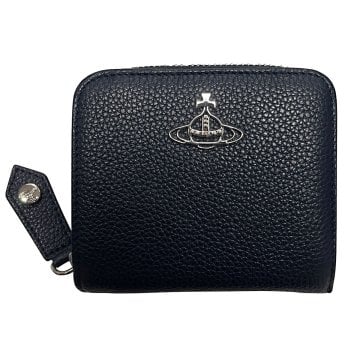 ヴィヴィアンウエストウッド Vivienne Westwood 財布 二つ折り財布 ラウンドファスナー 小銭入れ 51080020 322166 K402 JORDAN ミディアム ウォレット BLUE ネイビー系