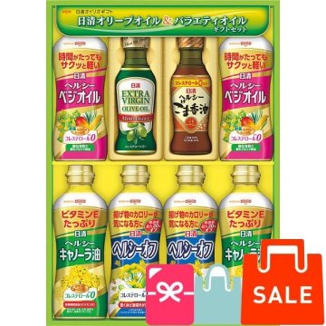 楽天ランキング受賞！ 日清オイリオ オイルバラエティギフト オリーブオイルギフト OV-40A 調味料ギフト ヘルシーオイル