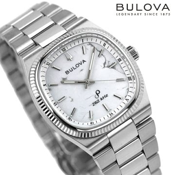 ブローバ スーパーセビーユ プレシジョニストクォーツ 腕時計 ブランド メンズ BULOVA 96A344 アナログ マグネサイト 白