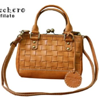 正規品 メンズ レディース ズッケロ フィラート zucchero filato ズッケロフィラート カウレザーがま口メッシュ2wayショルダーバッグ 48969 7208241 sri16 旅行 ギフト