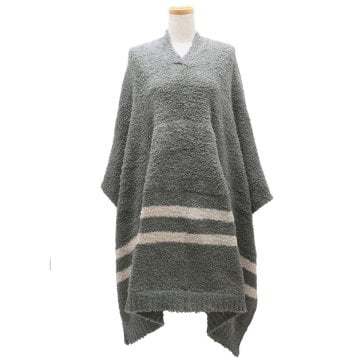 ベアフットドリームズ BAREFOOT DREAMS ショール ストール ポンチョ ルームウエア 部屋着 B819-076-00 レディース GRAPHITE/STONE グレー系