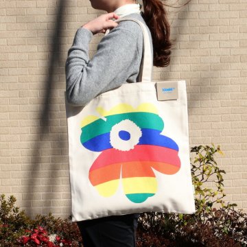マリメッコ ウニッコ トートバッグ コットン/マルチカラー marimekko UNIKKO Huopakeltano Sateenkaari 北欧 ファッション ギフト 結婚祝い プレゼント 贈り物