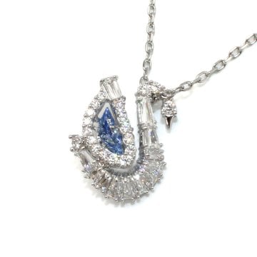 スワロフスキー swarovski ネックレス Swan 5723389 スワン ペンダント アクセサリー レディース シルバー+ブルー 海外正規品