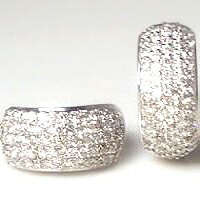 即日発送【完全無色透明Fカラー】【グレードup即日発送不可】【大特価】pt900【1.0ct】ダイヤモンドパヴェフープピアス『ゴージャス』 [SIクラス F～Dカラー 無色透明 GOOD～VERYGOOD] ハートアンドキューピット 128石パヴェ 1カラットパヴェ 1カラットダイヤモンド【送料無料】      LPA-0010B