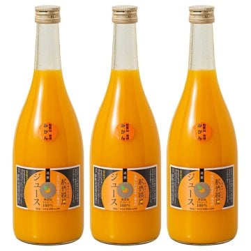 【有田みかんジュース】無添加ストレートジュース ＜720ml×3本＞ 和歌山県産 温州みかん ジュース 果汁100％ 柑橘 ビタミンC 美容 健康 朝の習慣 甘い 美味しい 自然な甘さ 濃厚 すっきり コク フルーツ 子供 取り寄せ まとめ買い 4949 オレンジジュース