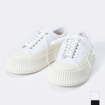 ジルサンダー JIL SANDER J15WS0002 P4868 スニーカー メンズ レディース シューズ キャンバス プラットフォーム レザー スニーカー カジュアル ロゴ お出かけ ウォーキング 通勤 通学 ブランド おしゃれ プレゼント ギフト 贈り物 シンプル ブラック ホワイト 22.0～27.0cm