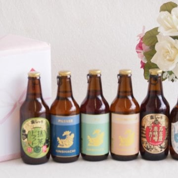 贈り物クラフトビール6本セット(金しゃち抹茶ドラフト(愛知県) 金しゃちプラチナエール(愛知県) 金しゃち名古屋赤味噌ラガー(愛知県) 金しゃちIPA(愛知県) 金しゃちピルスナー(愛知県) 常陸野 ホワイトエール(茨城県)) 330