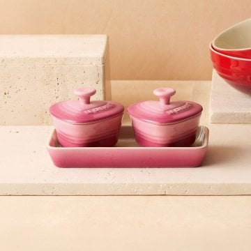 ル・クルーゼ プチ・ラムカン・ダムール・セット ローズクオーツ