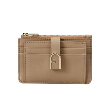 フルラ FURLA カードケース 名刺入れ パスケース コインケース マルチケース WP00403 BX2045 1257S FURLA FLOW M CARD CASE フロー GREIGE ベージュ系
