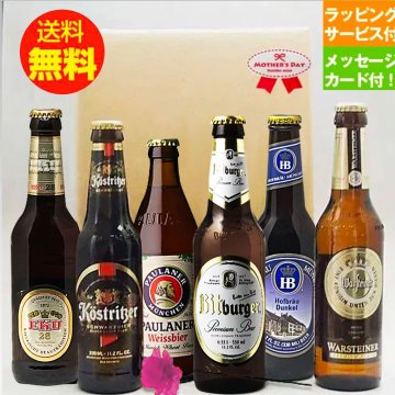 ★母の日ギフト ドイツビール★クラフトビール 330ml×6種 6本 飲み比べ母の日ギフトセット｜送料無料（一部地域有料）